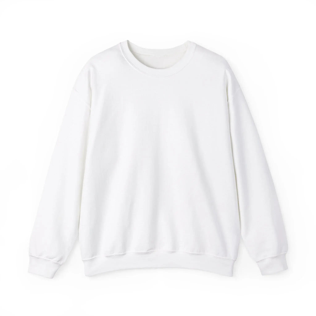 Made to Order White Crewneck Sweatshirt – Custom Minimal Unisex Pullover